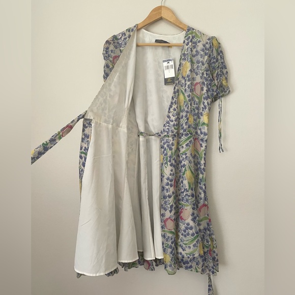 Polo Ralph Lauren Floral Crinkle Wrap Mini Dress - Picture 7 of 12